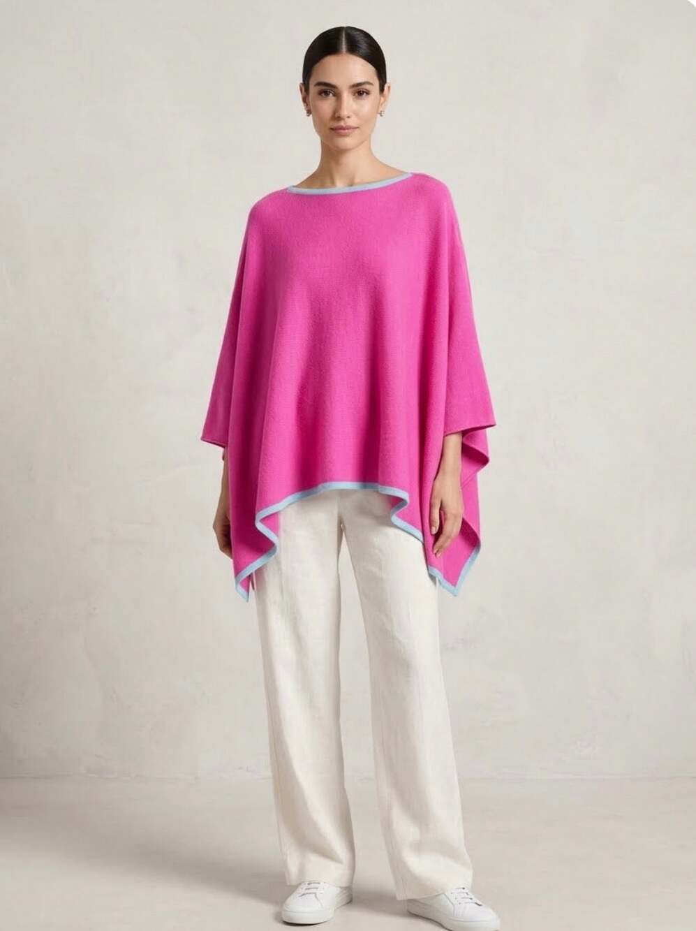 EUC J McLaughlin 100% cashmere poncho one size